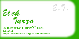 elek turzo business card